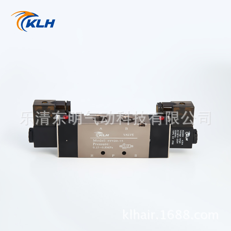 专业产 二位五通双电控电磁阀4V4系列4V420-15型 控制电磁阀