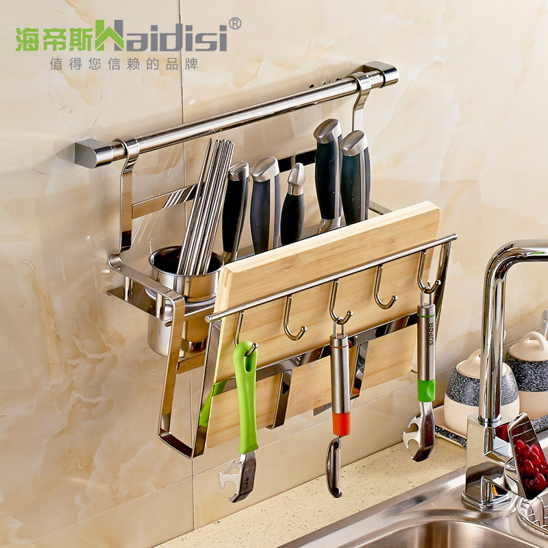 Timor Sea kitchen Stainless steel pendant Kitchen Shelf Wall Storage Rack