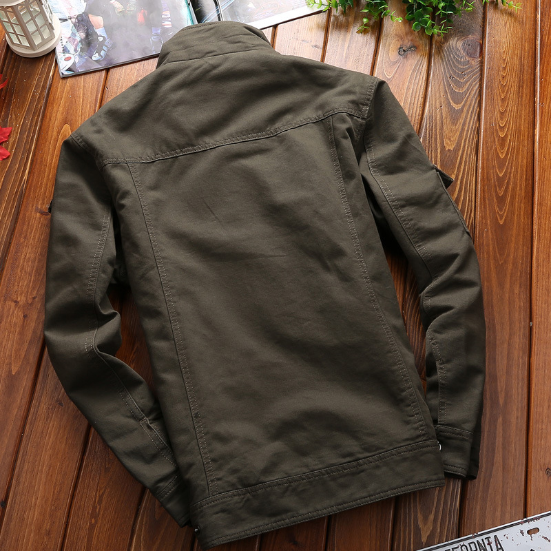 Men's Military Jacket Cotton Flight Suit For Spring Trendy Style_voghion.com