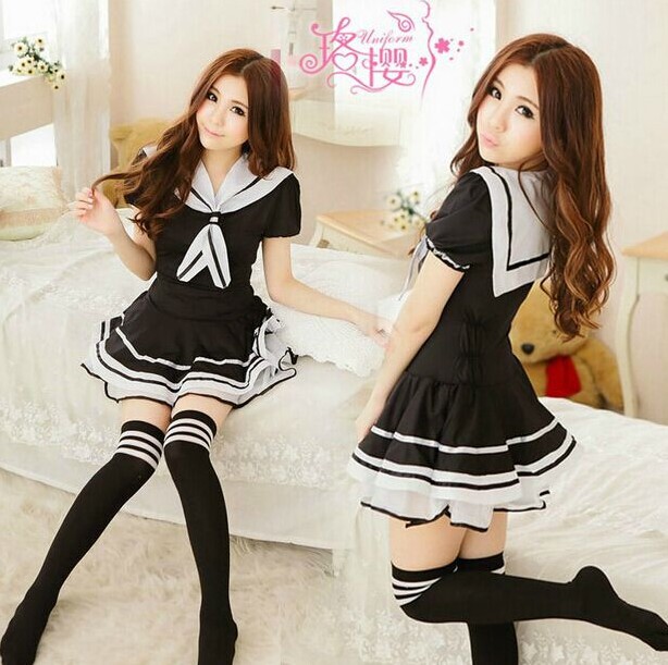 Japanese Female Student Uniform Jk Sailor Suit Summer School Uniform Academy Navy Style Short-Sleeve Dress Academy Style