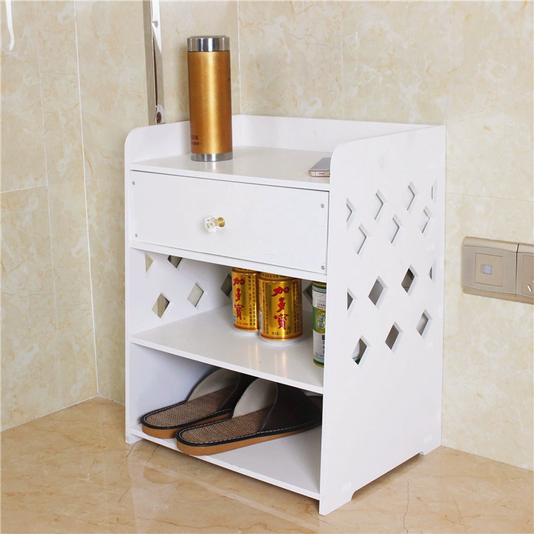 Тумбочка простой современный простой белый шкаф для хранения в спальне мини прикроватная тумбочка боковой шкаф небольшой шкаф в сборе