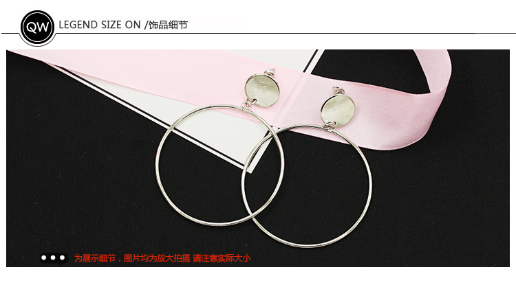 Korean style exaggerated large ring earrings wholesalepicture3