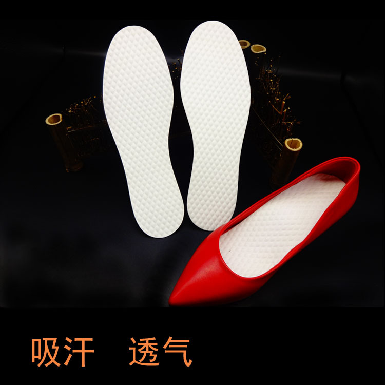 Hygienic and washable wood pulp insoles, high heeled sports shoes, sweat absorbing, breathable, comfortable military training, disposable wood pulp paper insoles