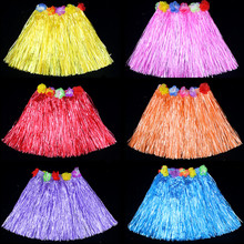 1草裙舞服装花环表演夏威夷草裙长度30厘米长儿童草裙套装