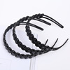 Universal black wavy headband, plastic bangs, hairpins, accessory, Japanese and Korean, South Korea, wholesale