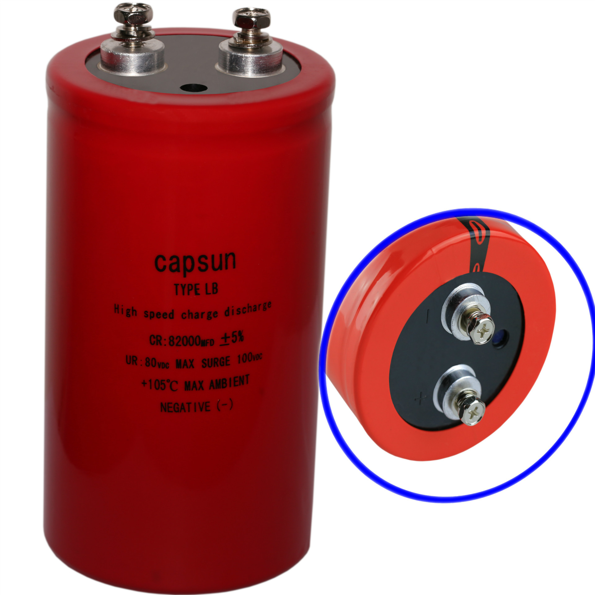 国内电解电容厂家77000UF80V  CAPSUN电焊机电容 电解电容构造