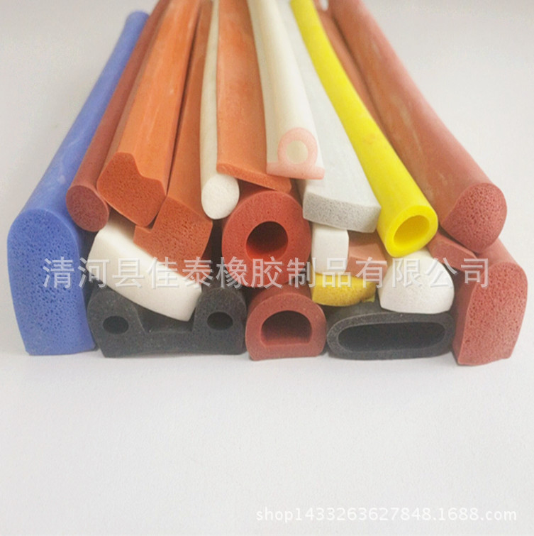 硅胶密封条 发泡条 异型耐高温硅胶条 海绵硅胶密封条