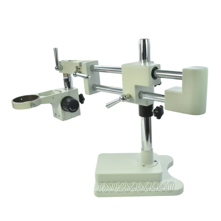 Промышленный стереомикроскоп с квадратным сиденьем двухтактный двухрычажный двухстержневой крест Универсальный кронштейн Вращение на 360 градусов