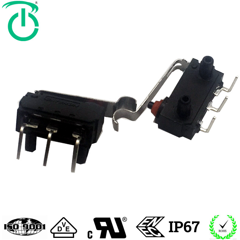 厂家生产台湾品质防水性能IP67微动开关共享单车用微动开关