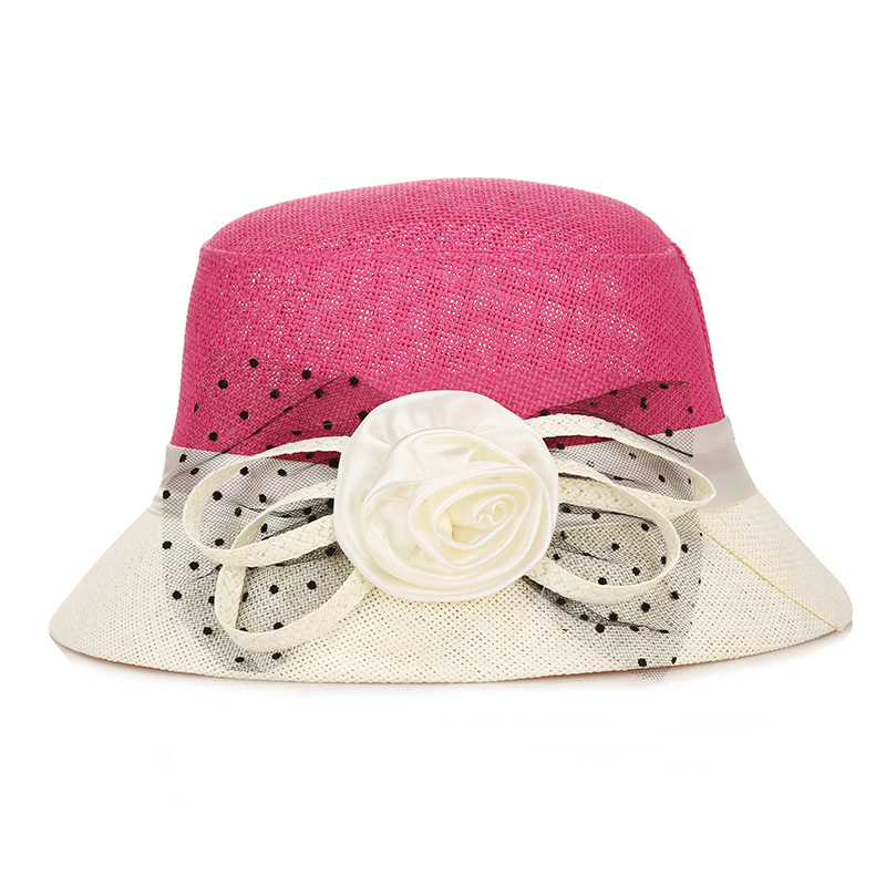 Sombrero de viaje de verano de las mujeres sombrero fresco sombrero de sol al aire libre sombrero de paja del todo fósforo Amazon Venta caliente entrega de una sola pieza