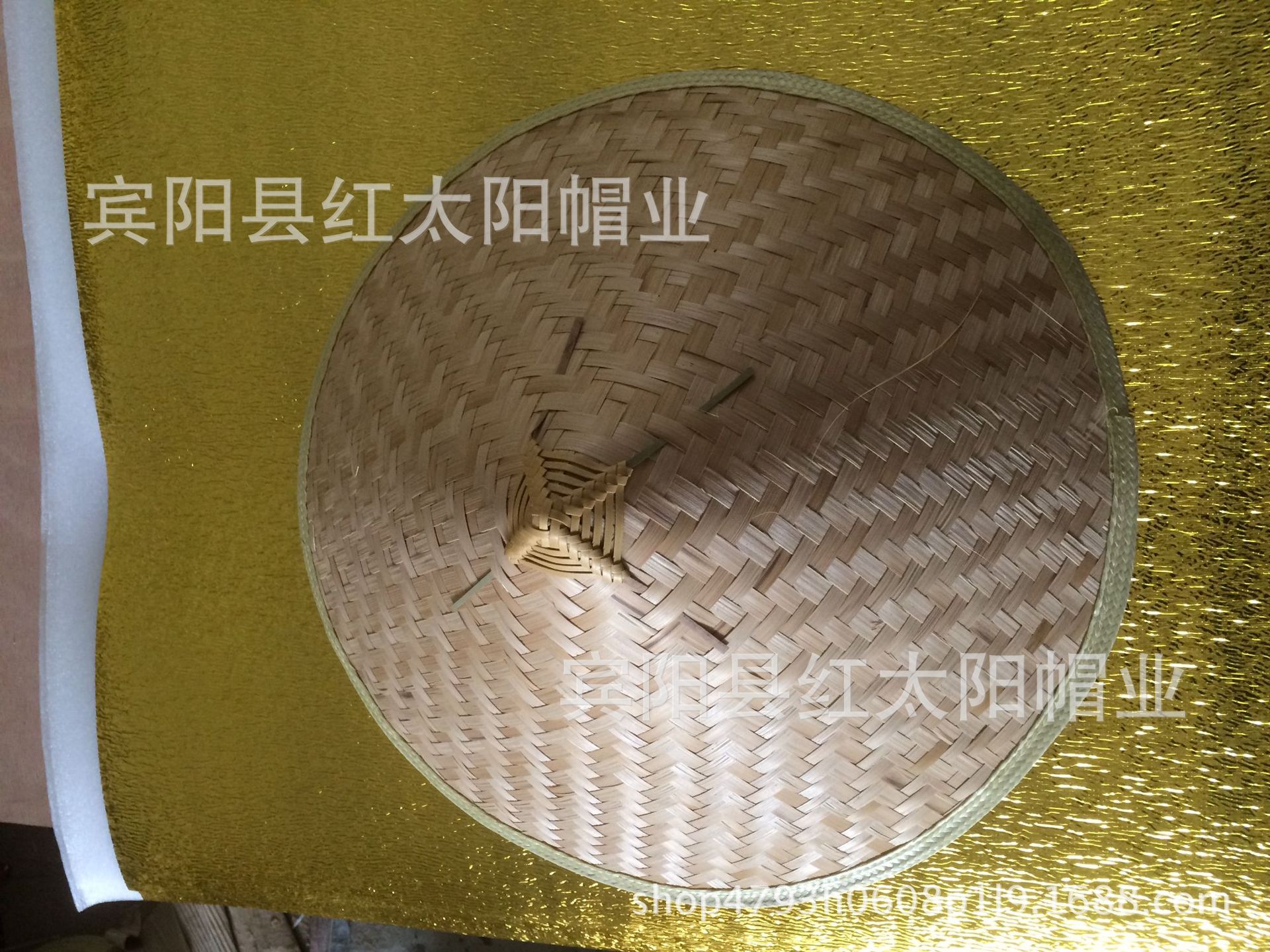 儿童斗笠绘画装饰舞蹈表演斗笠帽子斗笠单层粗篾斗笠定制防雨防晒