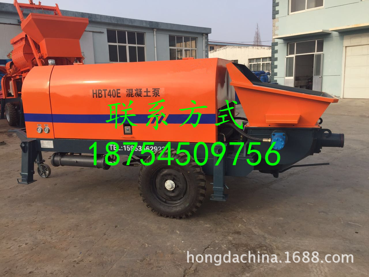 城乡建设用混凝土输送泵 柴油拖泵 柴油混凝土泵混凝土输送泵泵机