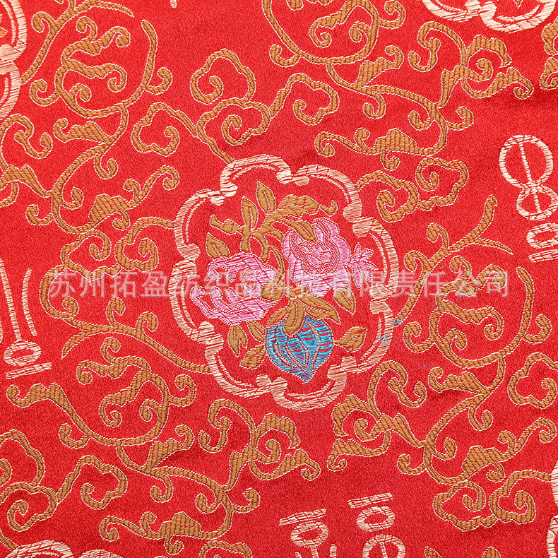 织锦面料 婚庆旗袍面料古唐装织锦缎 喜庆婚庆织锦缎面料