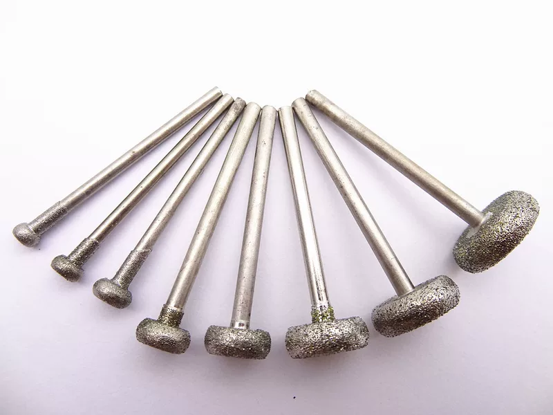 Round E pinhopper rolling 刚 diamond grinding head grinding needle round wheel carving tool jade rough stone grinding and peeling