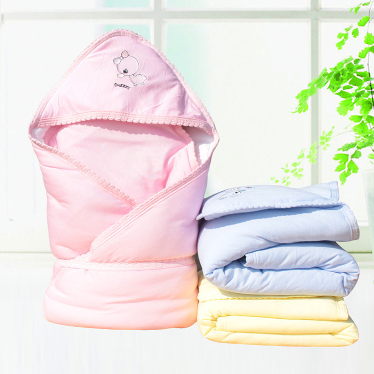 棉面料 婴儿包被 宝宝抱被 新生儿抱毯 柔软保暖|ms