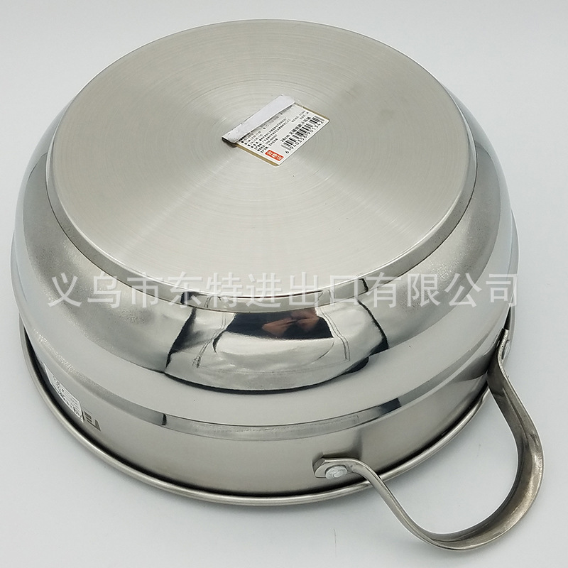 厂家直销不锈钢汤蒸锅高档复底玻璃双耳汤锅高档礼品火锅多用锅详情图8