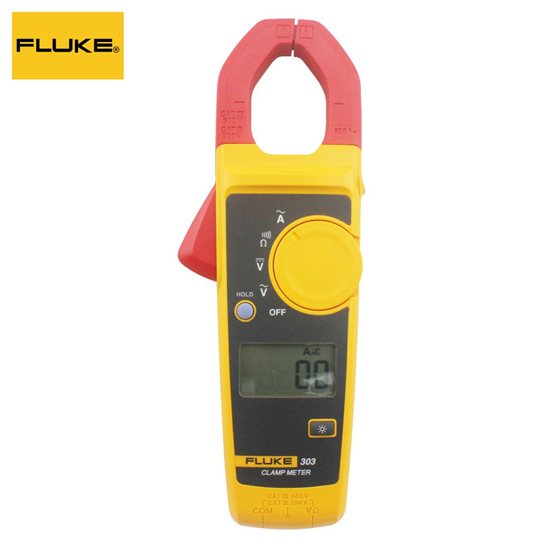 美国福禄克FLUKE F302+ F303 万用表 数字钳形电流表600A交流量程