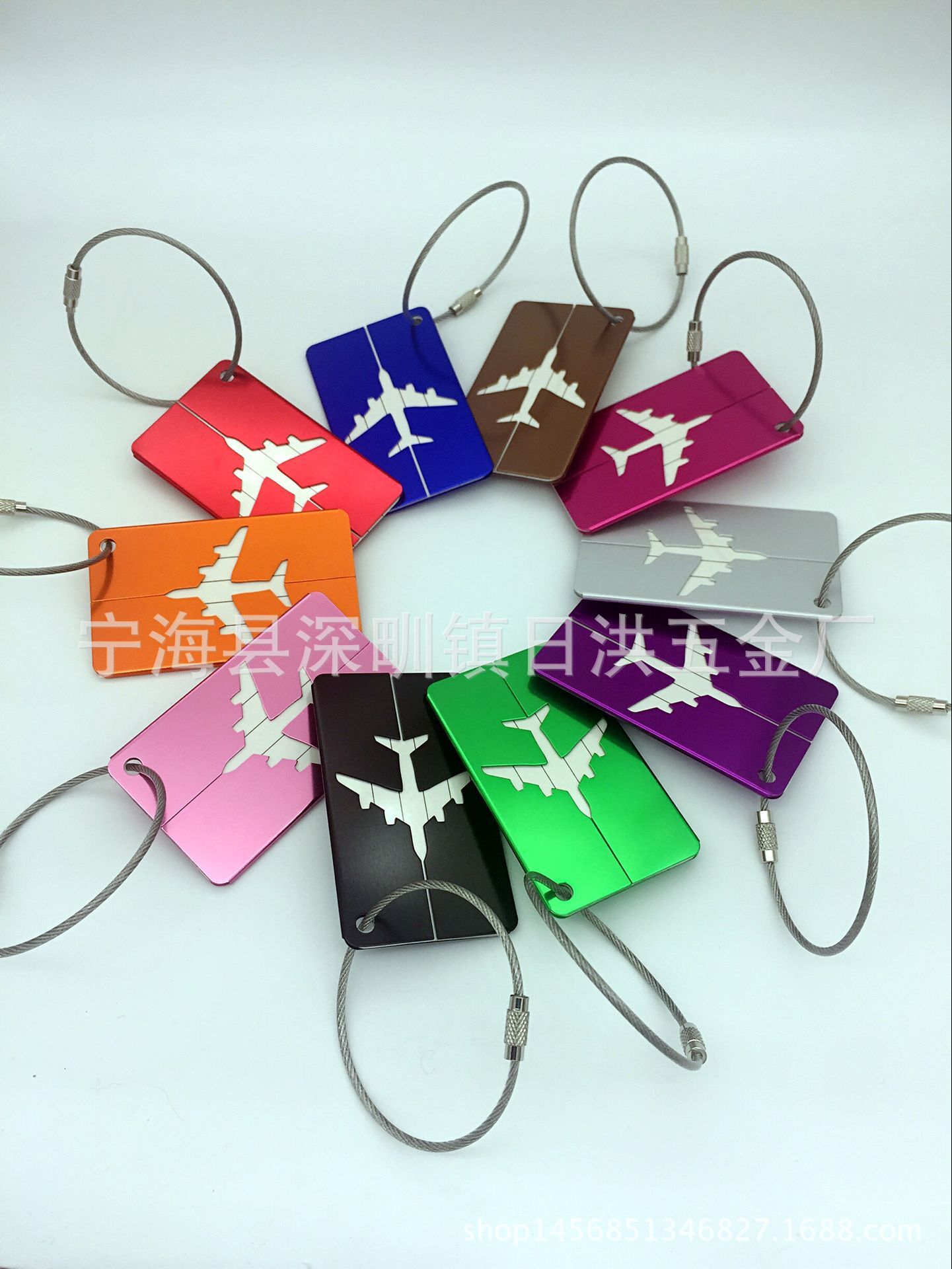 Source manufacturer aluminum alloy luggage tag metal luggage tag tag luggage boarding pass aircraft luggage