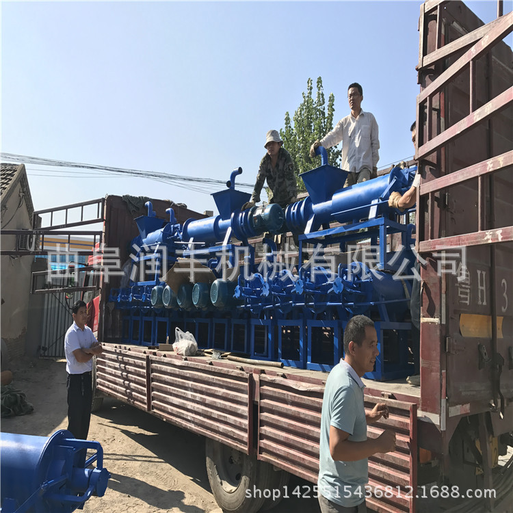 带减速机的分离机 粪便分离机工作原理 干湿粪便分离机