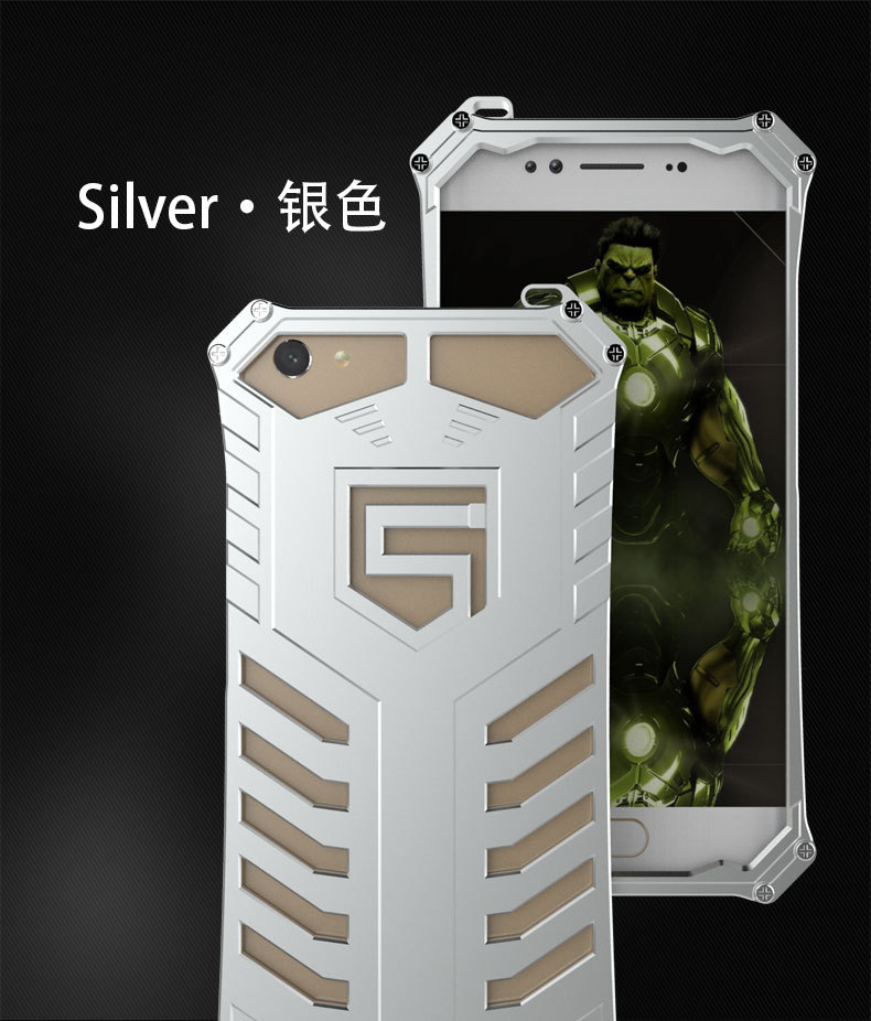 SEISMIK S-ONE Armor Man Shockproof Aluminum Shell Metal Case Cover for vivo X9s Plus / vivo X9s / vivo X9 Plus / vivo X9 / vivo V5 Plus