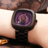 Steel belt, women's watch, waterproof quartz trend fashionable retro men's watch