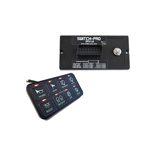 汽车8路触屏开关JEEP吉普改装触摸式开关面板带蓝牙带系统