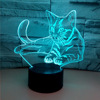 Colorful 3D Voldemort Lantern 3DLED Lantern Akley 3D Visual Stereo Light touch USB small table lamp