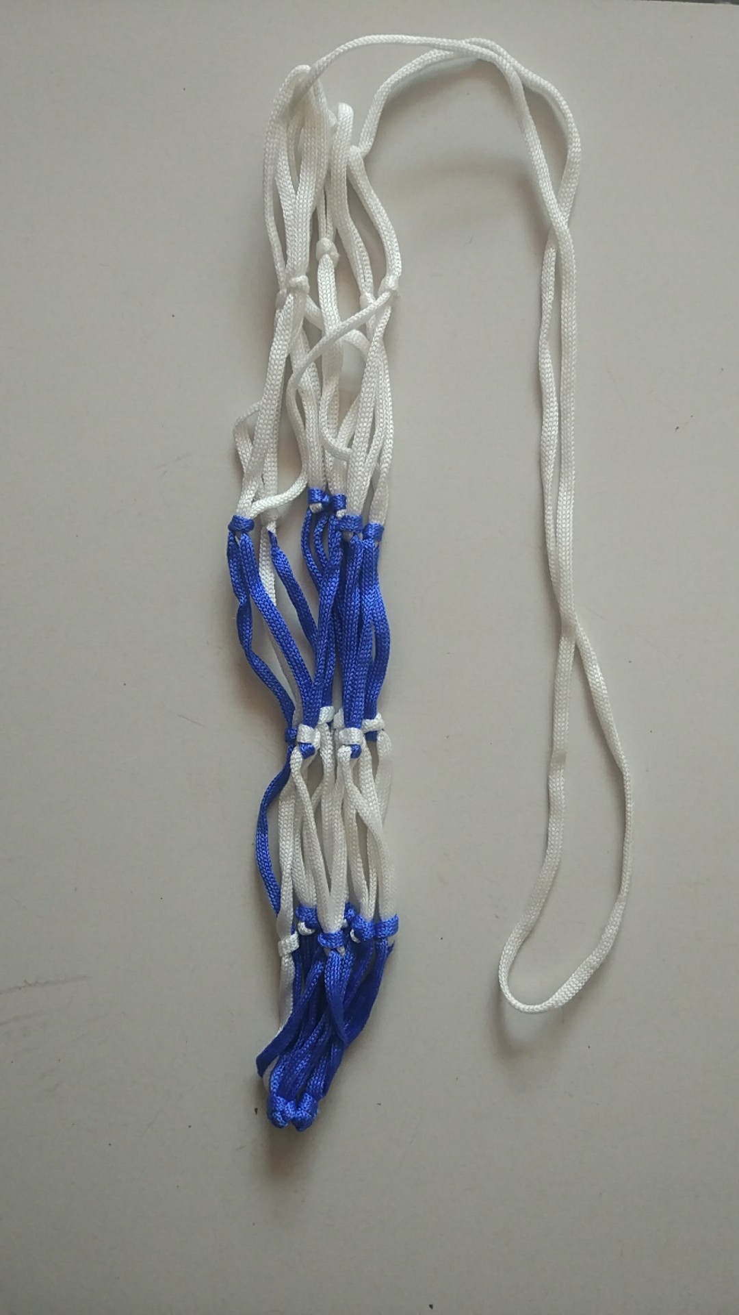 厂家直销加粗球兜 篮球网袋 白蓝色篮球兜.球类通用网袋