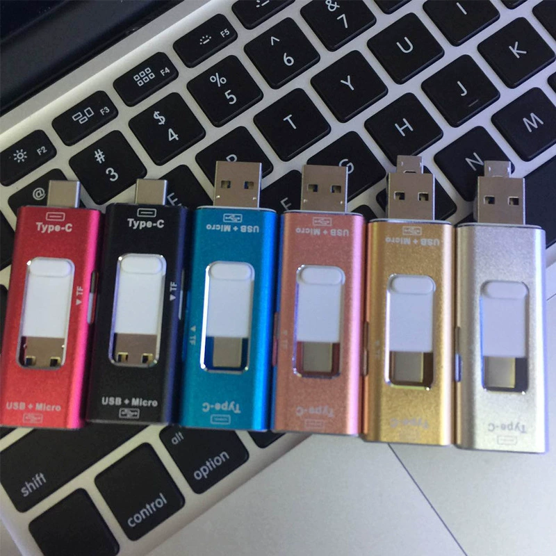 [Source Good goods] Android считыватель карт оптом алюминиевый сплав три в одном Type-C мобильный OTG считыватель карт с одобрением