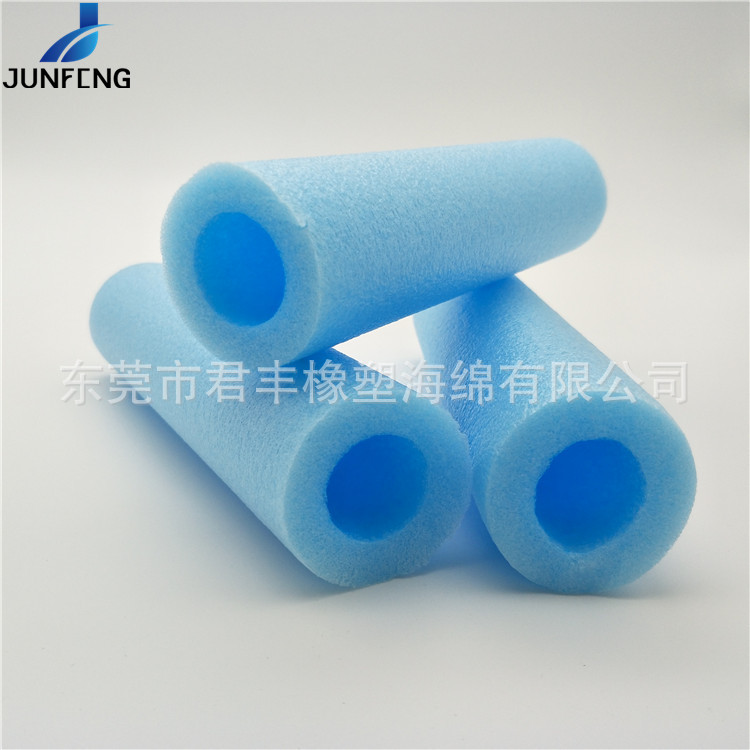 耐挤压蓝色珍卫浴珍珠棉管 各种形状epe泡棉管可定制 29*39mm