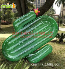 現貨批發充氣仙人掌游泳漂浮沙灘游泳裝備用品水上充氣墊浮排