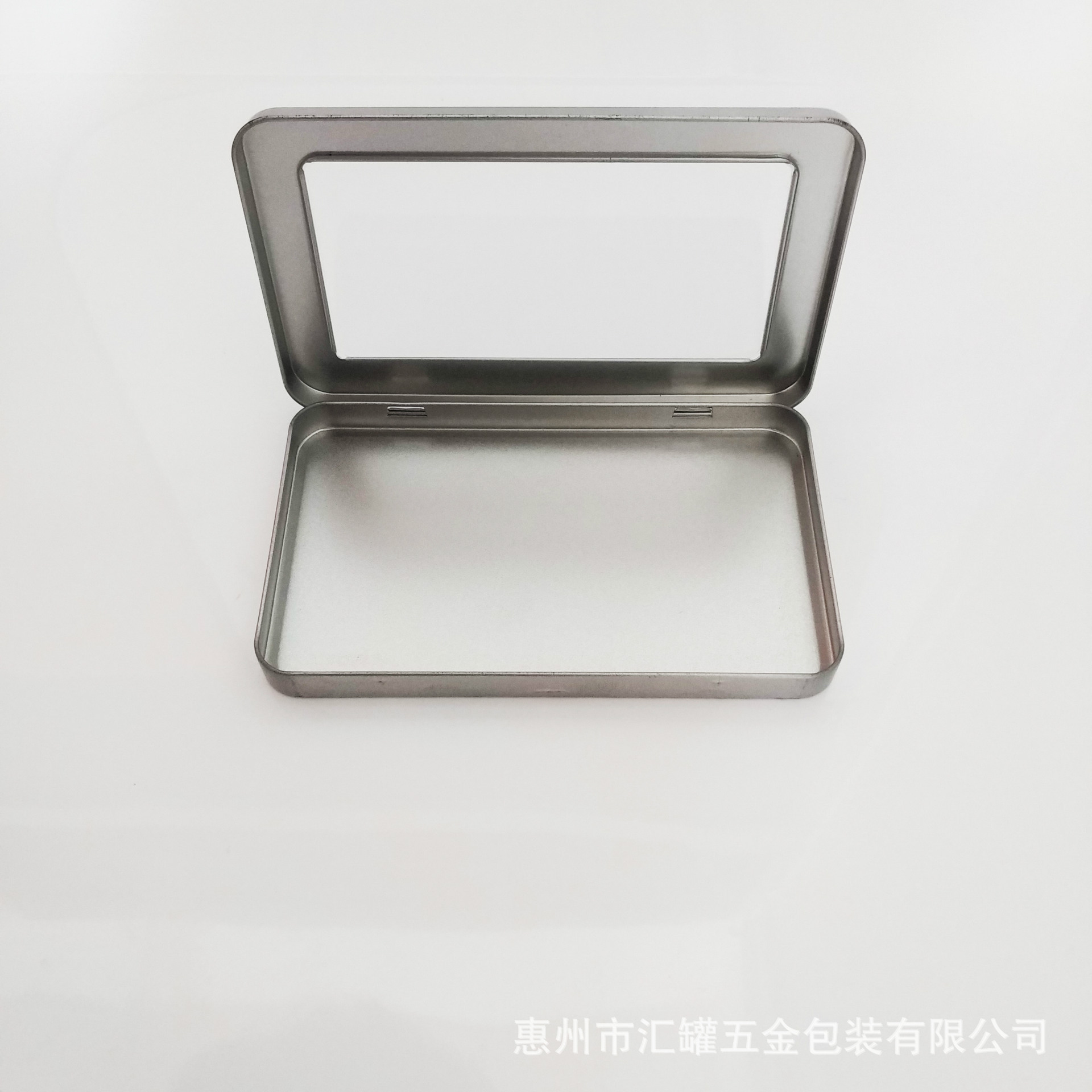 厂家供应马口铁带铰链拉深两片盒电池包装铁盒铁罐