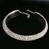 Fashionable accessory, necklace for bride, choker, European style, wholesale, diamond encrusted
