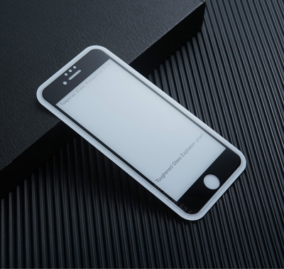 適用iphone6/7/8蘋果全屏覆蓋絲印0.33mm鋼化玻璃膜 6SPlus通用版