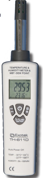 德国EXOTEK湿度计TH-611D