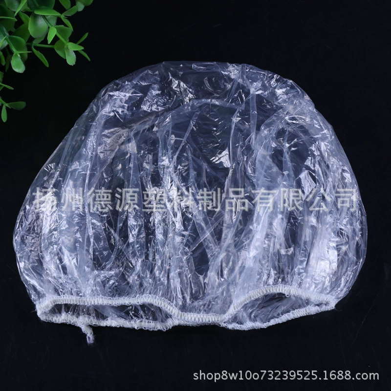 Оптовая Продажа с фабрики одноразовые шапочка для душа полоса высокого давления пластиковая шапочка для душа Водонепроницаемая утолщенная шапочка для душа может быть установлена