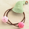 Woven children's pony handmade, hair accessory, Korean style, South Korea, new collection