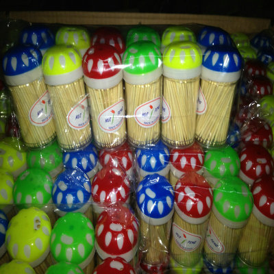 Manufacturers supply colour Toothpick bottle Toothpick cans trumpet Snowflake Toothpick Home Daily Portable Toothpick box