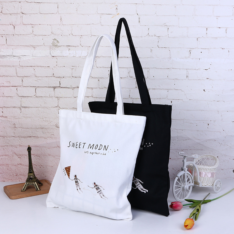 厂家直销手提帆布袋 创意环保手提广告帆布购物袋定做 可印LOGO