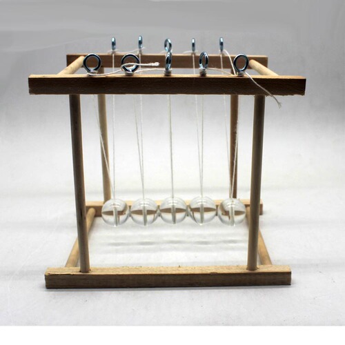 Science and Technology Small Production Newton's Pendulum Children's Science Experiment Bump Ball Physics Billiards Children's Palace DIY Creative Works