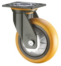 5寸万向聚氨酯PU 橙色 承重型 SUPO 向荣工业脚轮J07S-01-125-262
