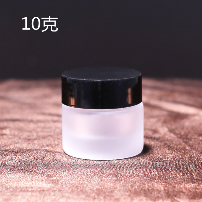 Botella de crema de vidrio esmerilado botella de crema facial botella de muestra pequeña botella de vidrio de sub-embalaje cosmético 5G 10G 20g