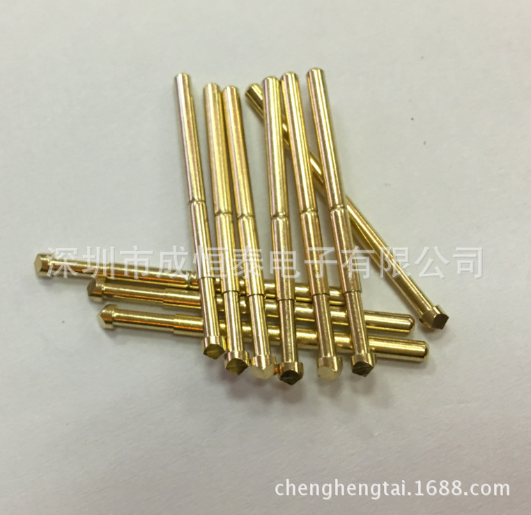2.4弹簧测试针 P125-T PA125-T 凿型头镀金 PCB板探针