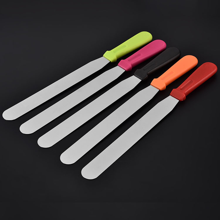 10寸不銹鋼奶油直抹刀曲抹刀 烘焙用具DIY烘焙工具蛋糕奶油刮刀