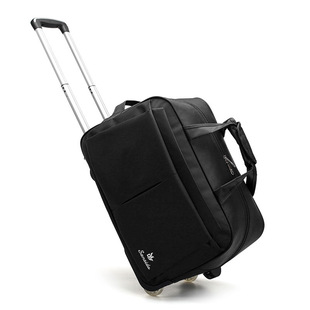 Factory Direct Sales New Korean style trolley bag lightweight folding travel bag large capacity Oxford cloth single wheel trolley bag wholesale