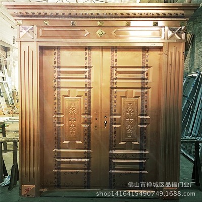 Foshan Manufactor customized 304 Stainless steel door colour steel gate Villa's door Stripped of Party membership and expelled from public office anti-theft door Free of charge The door measure