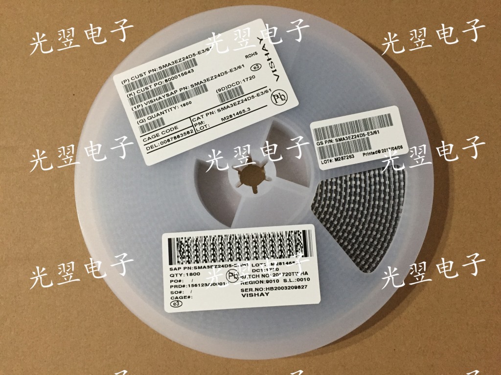 贴片稳压管二极管 SMA3EZ24D5 3W 24V SMA DO-214AC