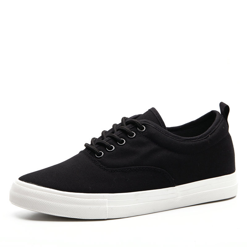 2019 New Teenager Fashion Canvas Shoes Height Increased Casual Trendy Shoes Lace-up Students Korean Men's Shoes 573