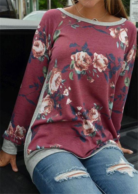 Beige Printed Raglan Shirt
