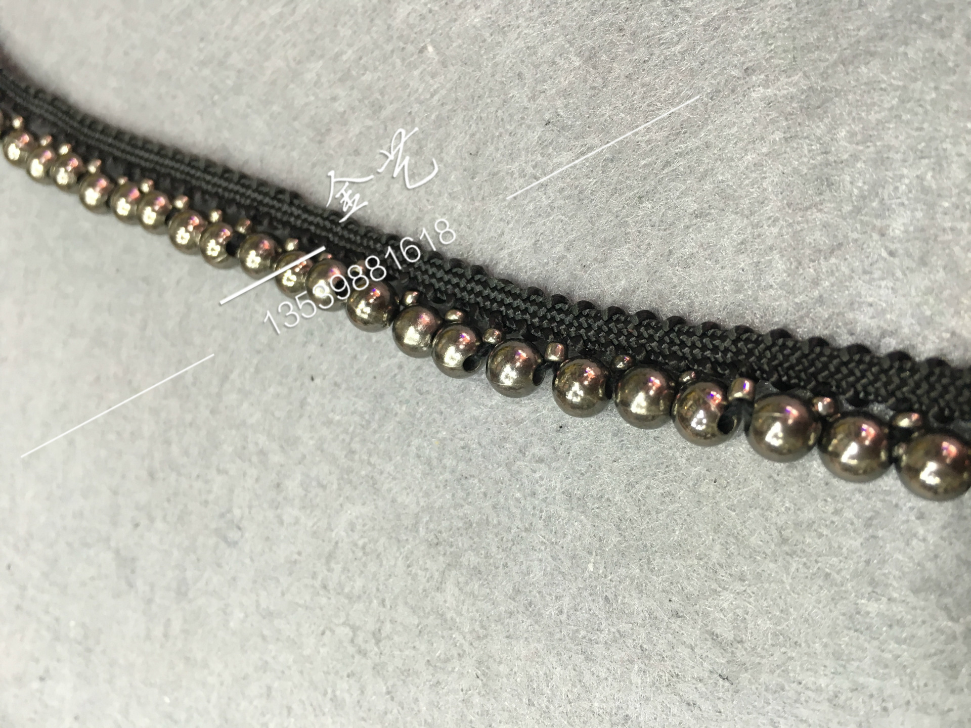 厂家批发 手工钉珠花边 织带 刺绣 精编手编花边 服装辅料饰品